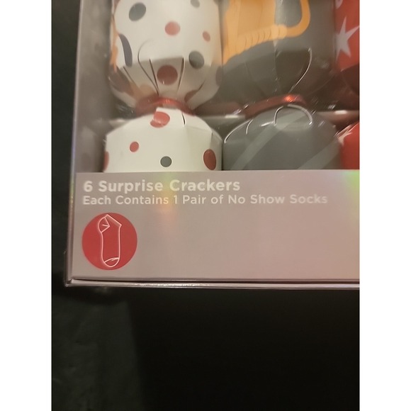 Disney‎ 100th Anniversary 6 Surprise Crackers Gift Set No Show Socks NIB - Picture 2 of 8